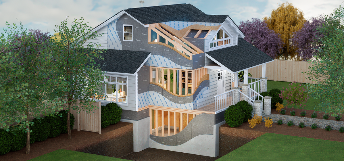 Image of house for residential interactive mobile