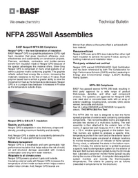 PDF thumbnail for NFPA 285 Technical Bulletin